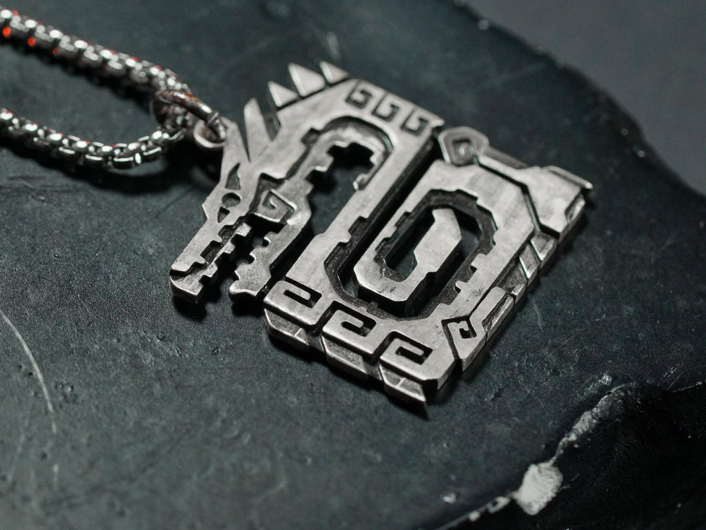 Monster Hunter Wilds Monster Emblem Necklace - 950 Silver