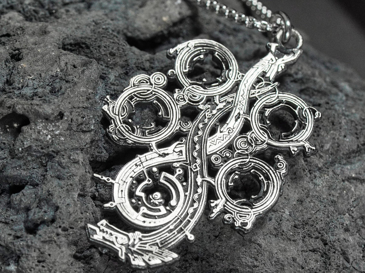 Monster Hunter Wilds Logo Necklace - 950 Silver