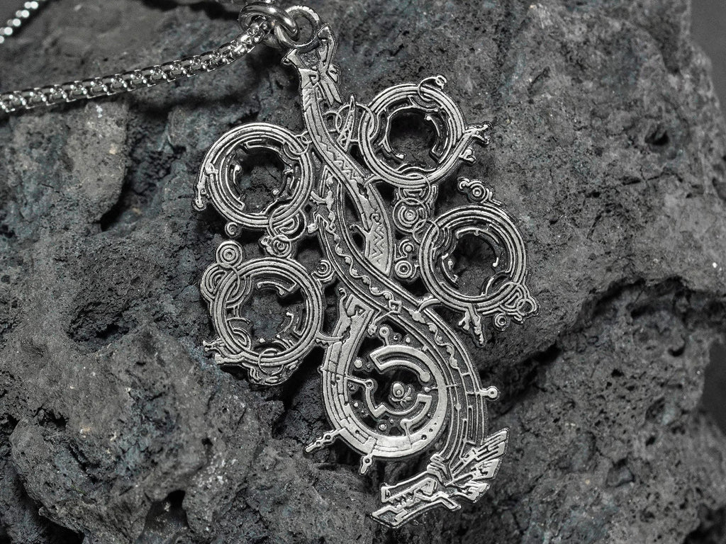 Monster Hunter Wilds Logo Necklace - 950 Silver