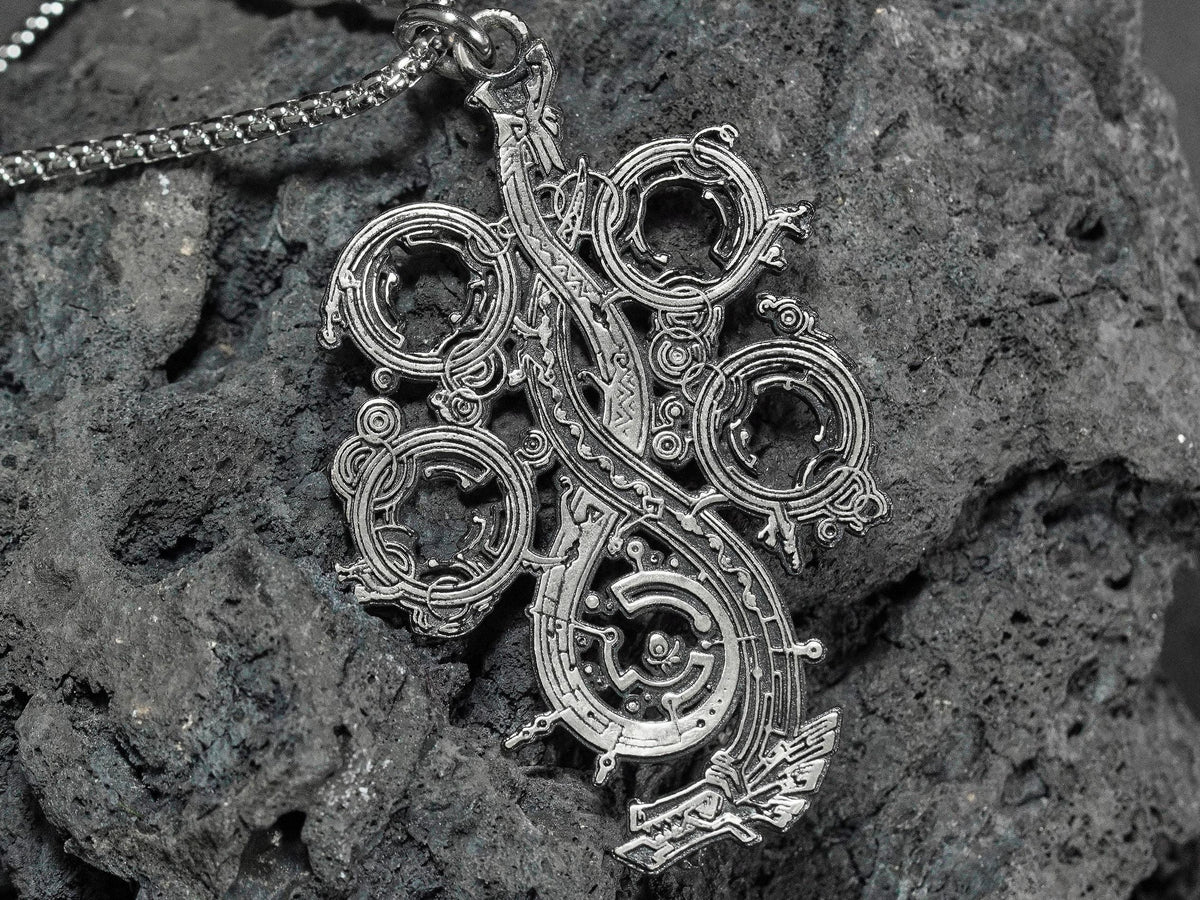 Monster Hunter Wilds Logo Necklace - 950 Silver