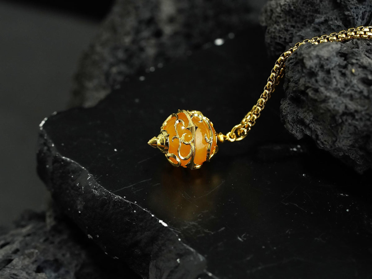 Palworld Legendary Pal Sphere Necklace - Yellow (14K Gold Plated)