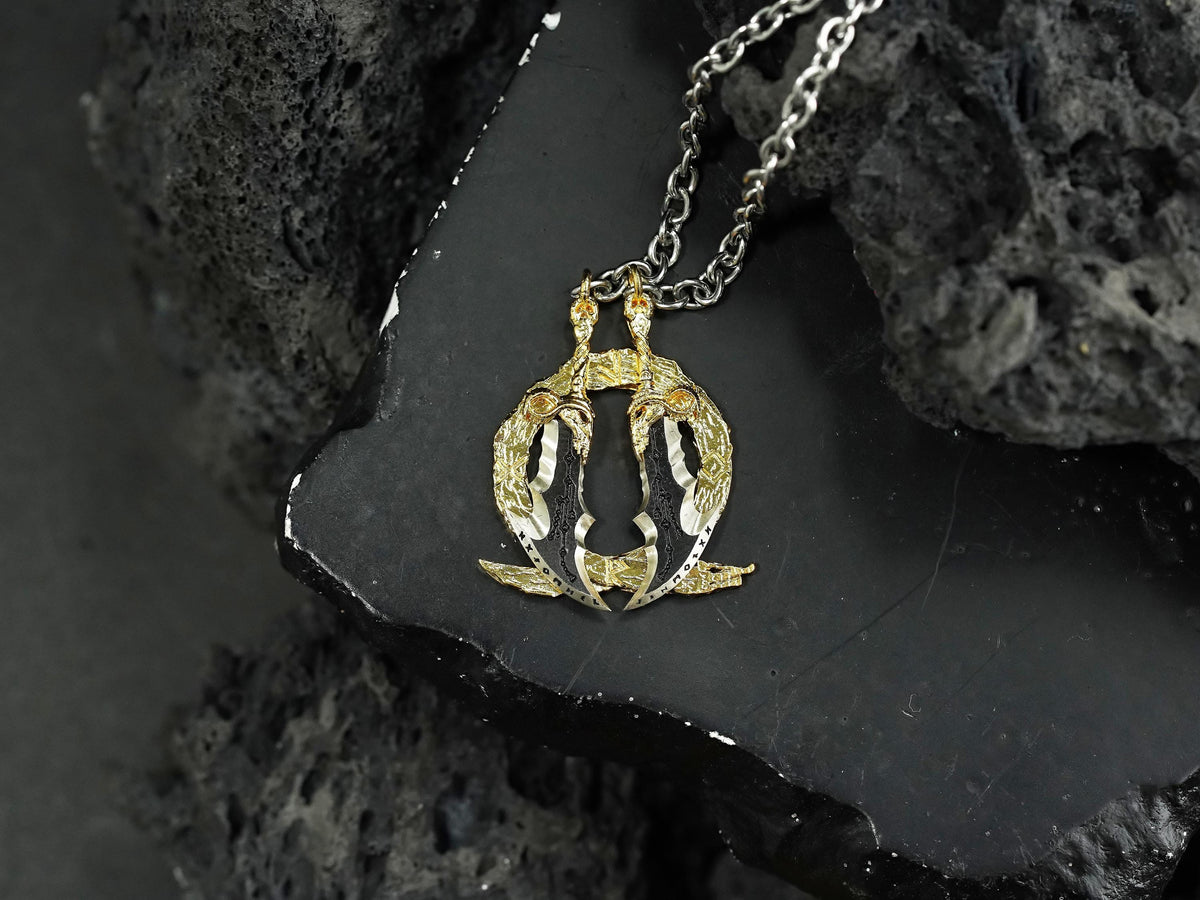 God of War Blades of Chaos Necklace - 950 Silver