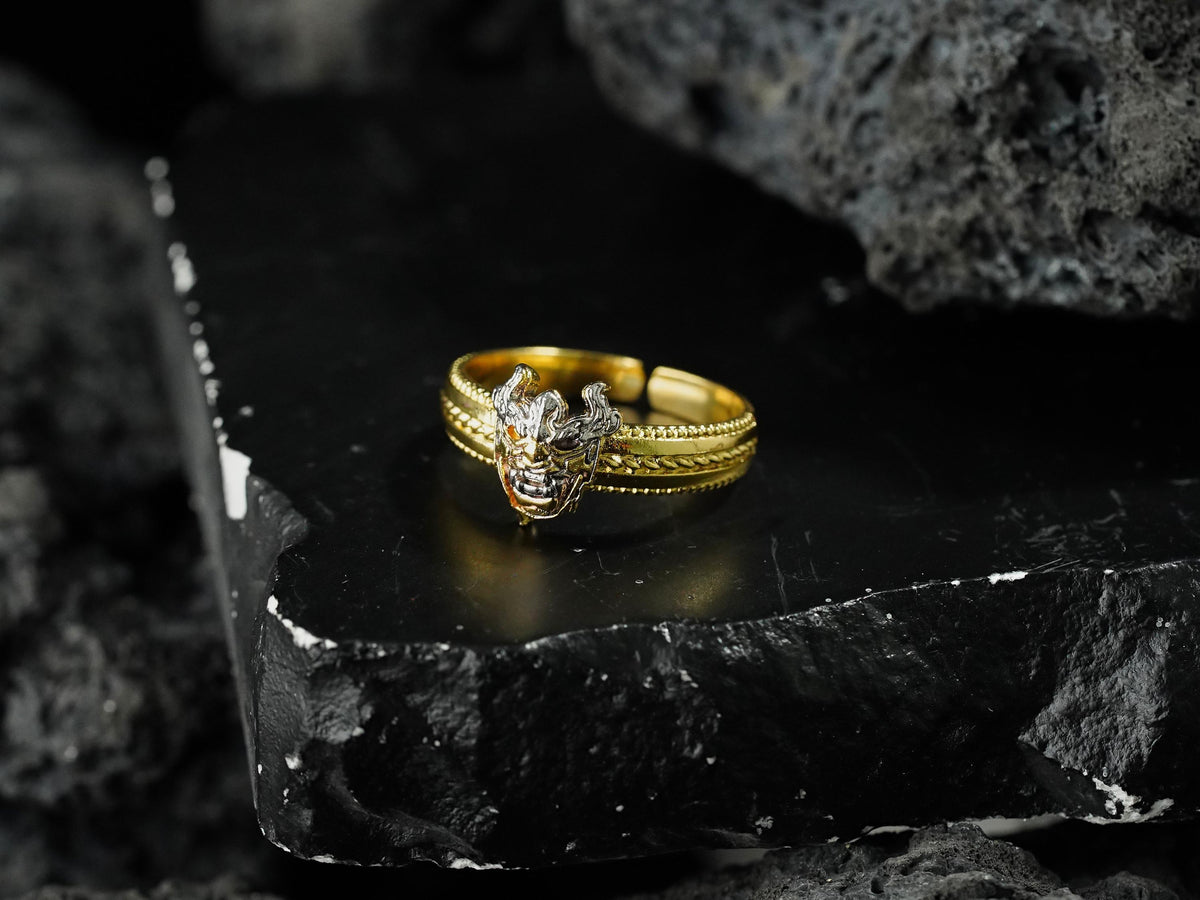 Valorant Yoru Mask Signet Ring - Sterling Silver
