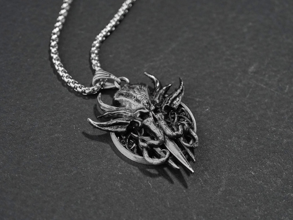 Baldur's Gate 3 Mind Flayer Tadpole Necklace - 950 Silver