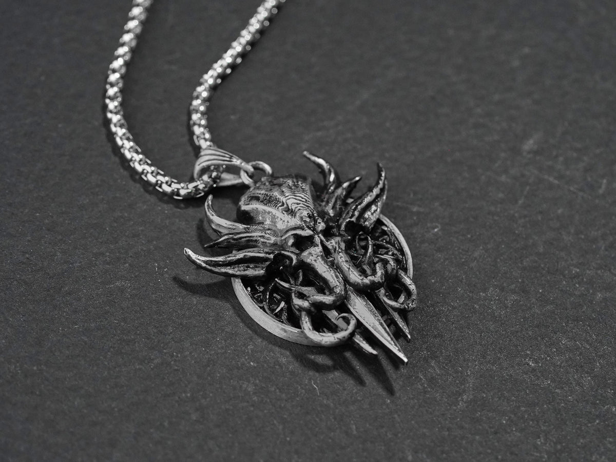 Baldur's Gate 3 Mind Flayer Tadpole Necklace - 950 Silver