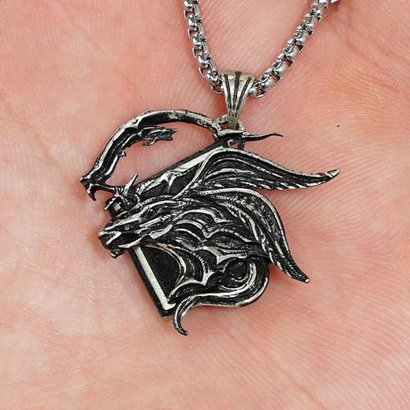 Final Fantasy XVI Eikon Ultima Risen Necklace - 950 Silver