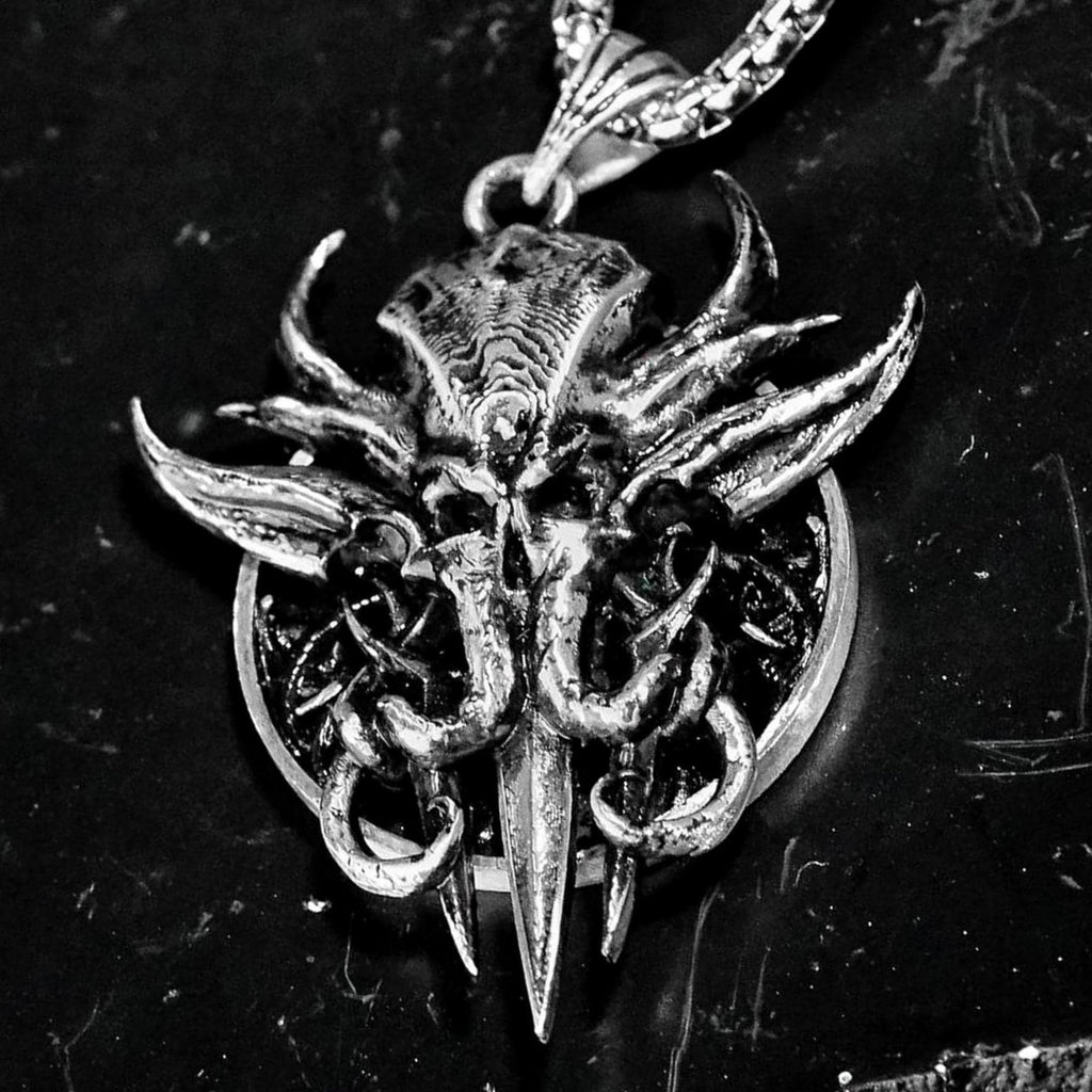 Baldur's Gate 3 Mind Flayer Tadpole Necklace - 950 Silver