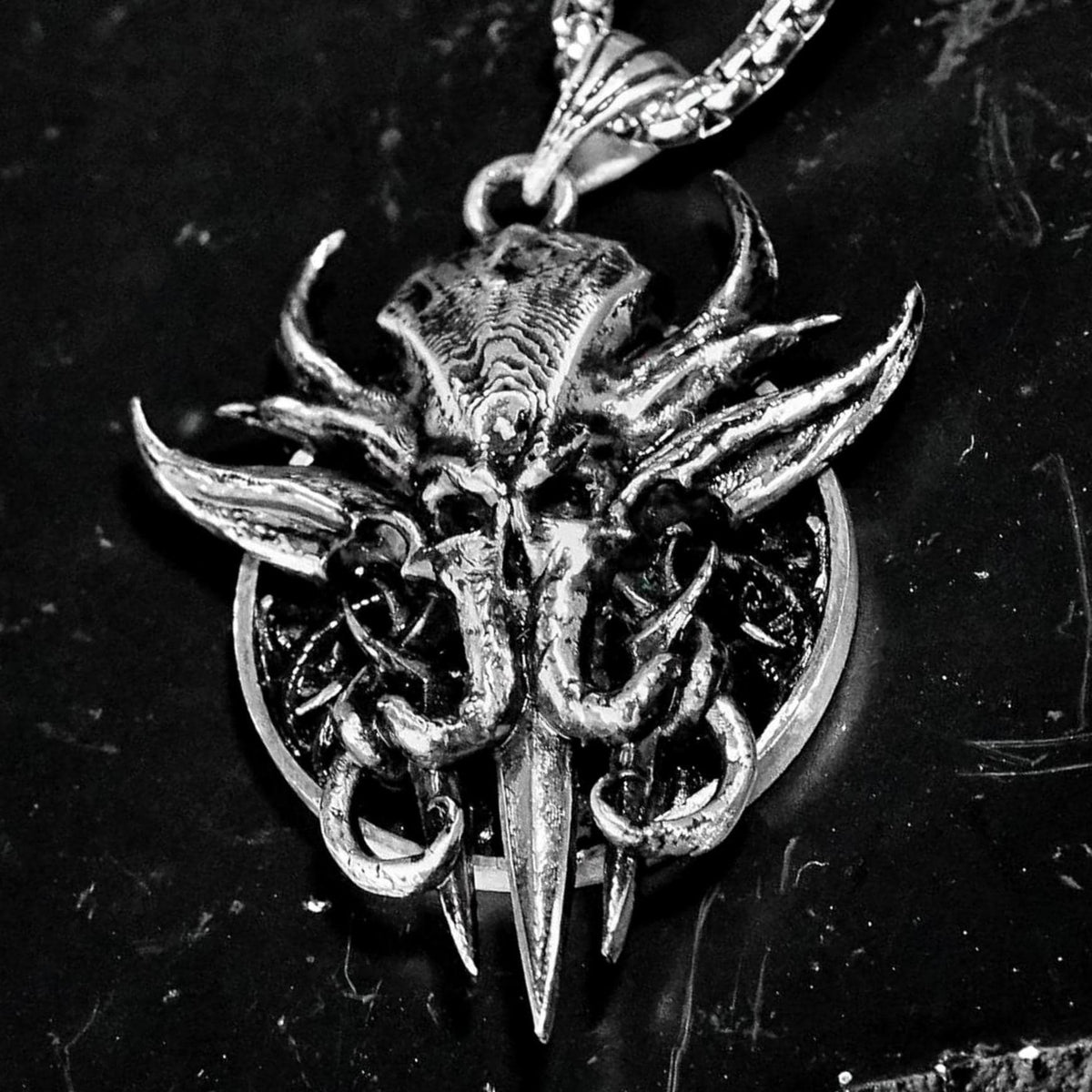 Baldur's Gate 3 Mind Flayer Tadpole Necklace - 950 Silver