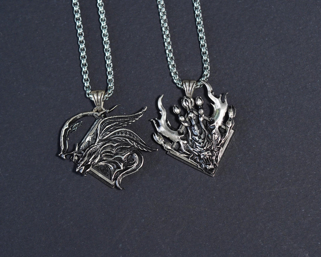 Final Fantasy XVI Eikons Emblem Necklace - 950 Silver
