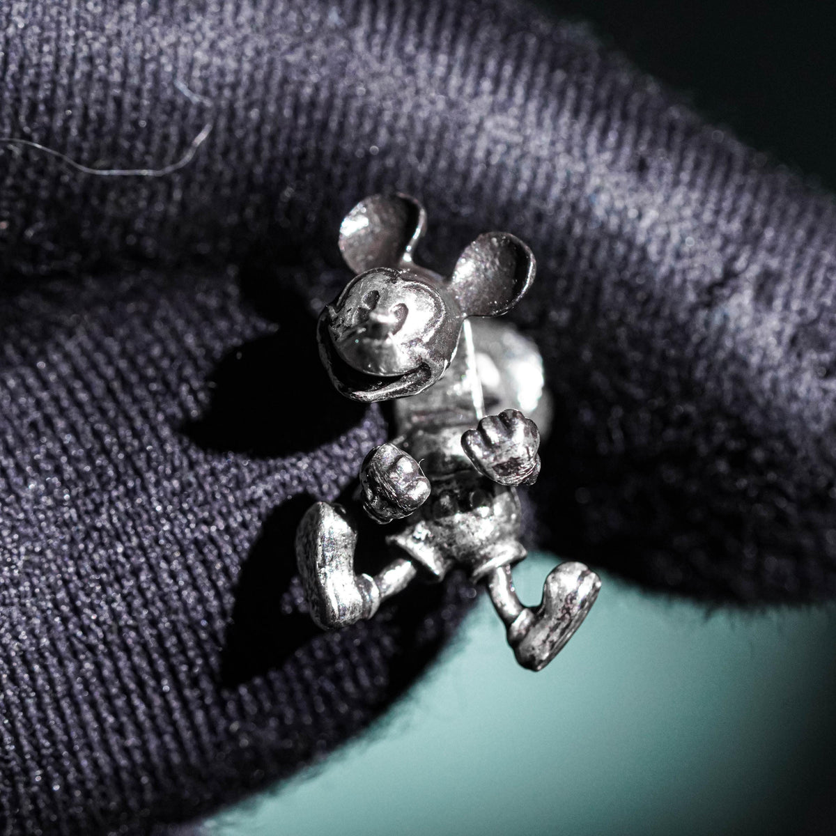 Mickey Mouse Silhouette Earrings - Sterling Silver